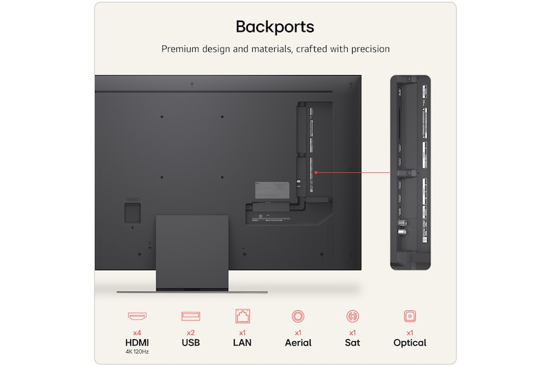 LG 50 inch LG QNED evo AI QNED87 Mini LED 4K Smart TV 2026, 50QNED87B6A