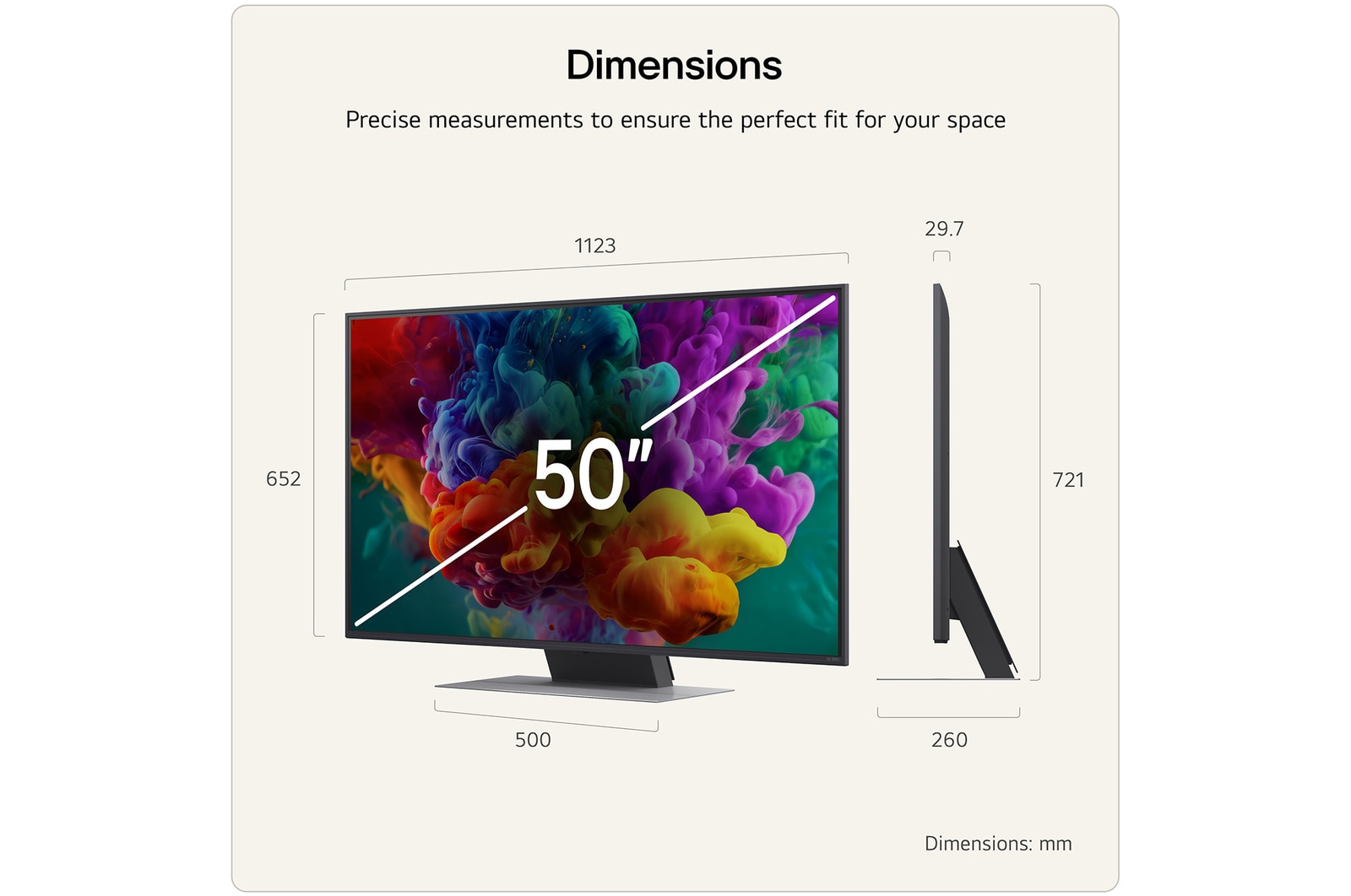 50 inch LG QNED evo AI QNED86 Mini LED 4K Smart TV 2026