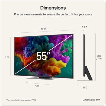 55 inch LG QNED evo AI QNED86 Mini LED 4K Smart TV 2026