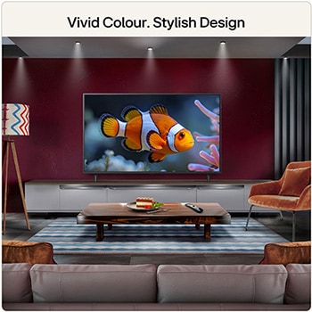 LG QNED evo AI QNED85 Mini LED Sports Forecast by AI Concierge displays a live soccer match with an on-screen AI panel presenting predictions, player insights, and league data, suggesting how AI analyzes gameplay to forecast match outcomes. 