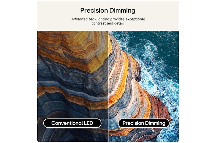 LG QNED evo AI QNED85 Mini LED’s alpha 8 AI Processor 4K Gen3 glows in blue light on a circuit board, highlighting AI processing performance with NPU up to x5.0 faster, CPU 10% faster processing, and 20% larger memory capacity.