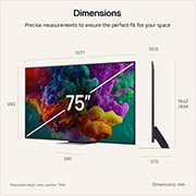 75 inch LG QNED evo AI QNED86 Mini LED 4K Smart TV 2026