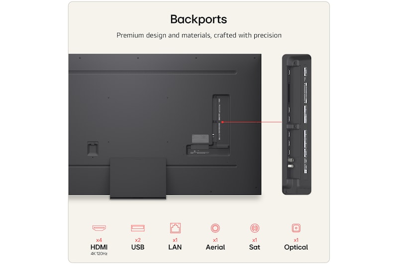 75 inch LG QNED evo AI QNED87 Mini LED 4K Smart TV 2026