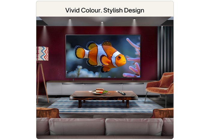 LG QNED evo AI QNED85 Mini LED features AI Hub for personalization, with an AI icon above a remote control surrounded by labels for Multi AI Search, AI Concierge, AI Voice ID with My Page, AI Chatbot, AI Picture Wizard, and AI Sound Wizard.