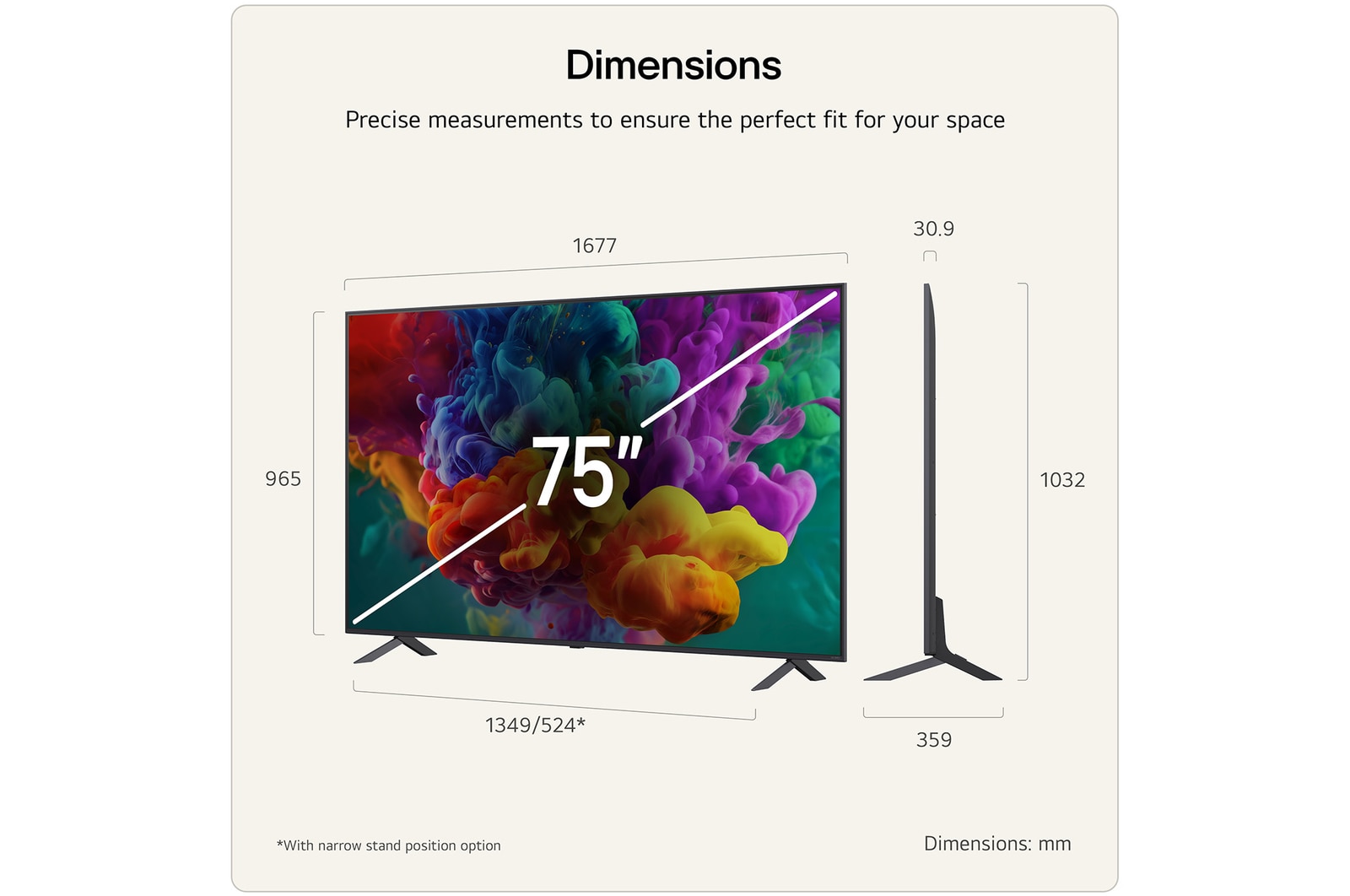 LG QNED evo AI QNED85 Mini LED Ultra Big TV is wall-mounted in a living room, displaying a sports victory celebration with vivid colors and refined picture quality across the wide screen as a family cheers together.