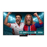 Front view of 86 inch LG QNED evo AI QNED86 Mini LED 4K Smart TV 2026 86QNED86B6B