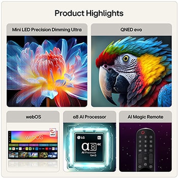 115 inch LG QNED evo AI QNED93 Mini LED 4K Smart TV 2026