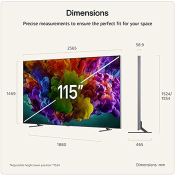 115 inch LG QNED evo AI QNED93 Mini LED 4K Smart TV 2026