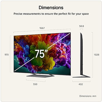 75 inch LG QNED evo AI QNED93 Mini LED 4K Smart TV 2026