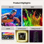 LG 43 inch LG QNED AI QNED7E Mini LED 4K Smart TV 2026, 43QNED7EB3C