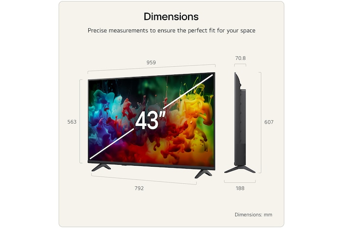 LG QNED AI QNED70 Mini LED with Dynamic QNED Color fills the screen with vivid, fluid bursts of multicolored, paint-like motion, showcasing enhanced color vibrancy certified for 100% Color Volume.