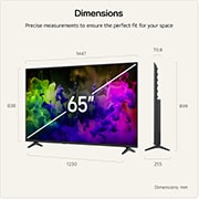 LG QNED AI QNED70 Mini LED with Dynamic QNED Color fills the screen with vivid, fluid bursts of multicolored, paint-like motion, showcasing enhanced color vibrancy certified for 100% Color Volume.