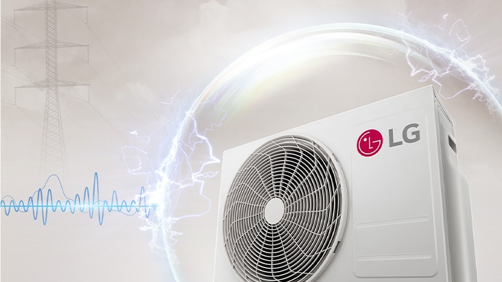 Dàn nóng LG nổi bật với khả năng bảo vệ chống lại sự dao động điện áp.