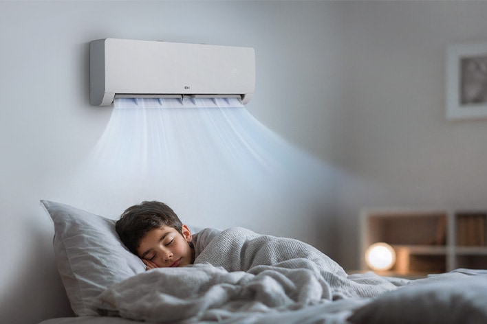 Chế độ ngủ của máy điều hòa giúp duy trì sự thoải mái trong suốt giấc ngủ.