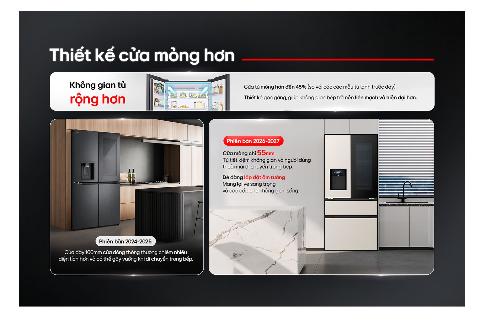 LG Tủ lạnh LG InstaView French Door Fit & Max cao cấp 550L màu be, F53EGR