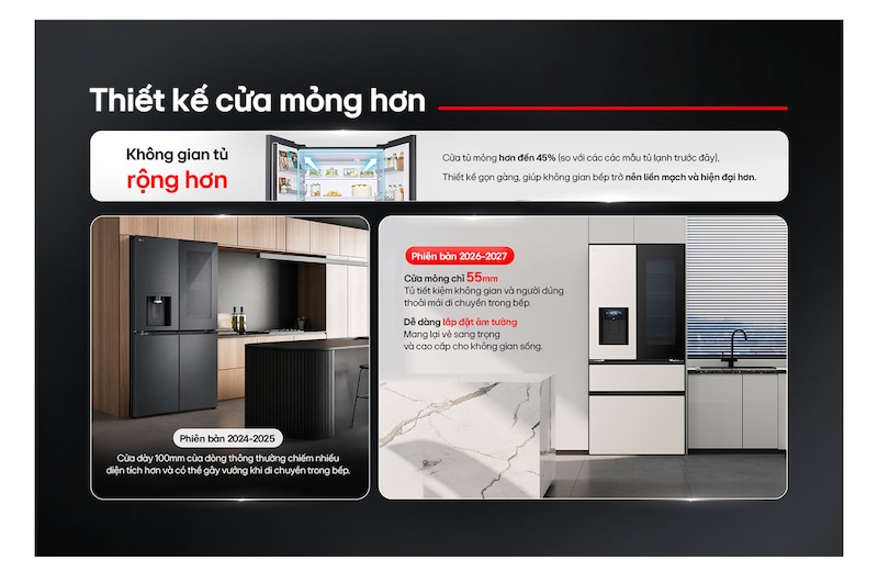 LG Tủ lạnh LG InstaView French Door Fit & Max cao cấp 550L màu be, F53EGR