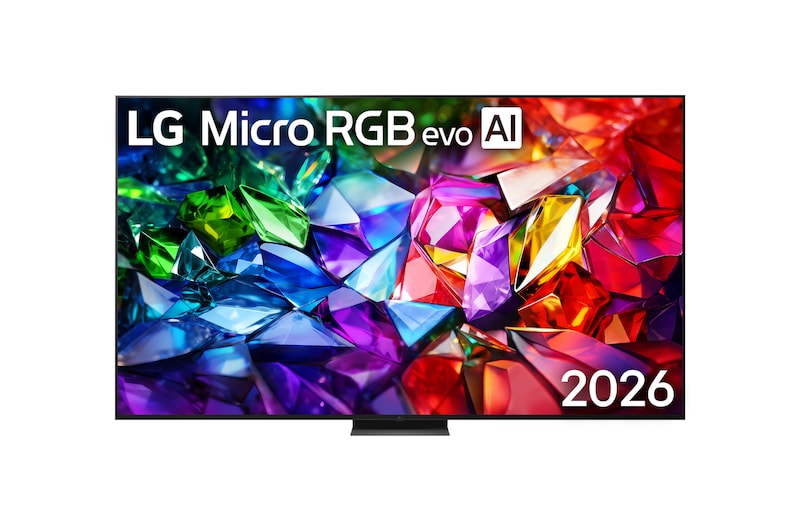 Hình ảnh mặt trước của TV 4K LG Micro RGB evo AI MRGB95 2026 100 inch 100MRGB96BS