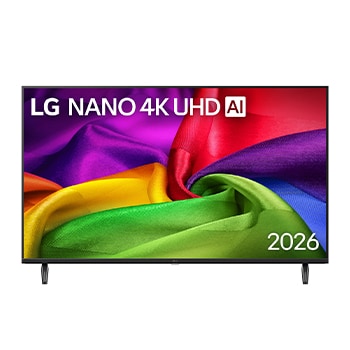 Hình ảnh mặt trước của TV LG NANO 4K UHD AI NU80 2026 43 inch 43NU805BPSC