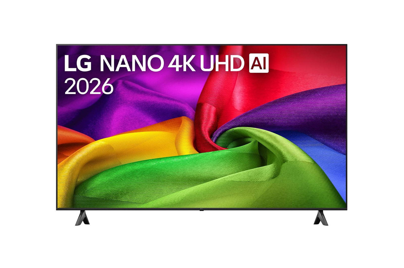 Hình ảnh mặt trước của TV LG NANO 4K UHD AI NU80 2026 65 inch 65NU805BPSB