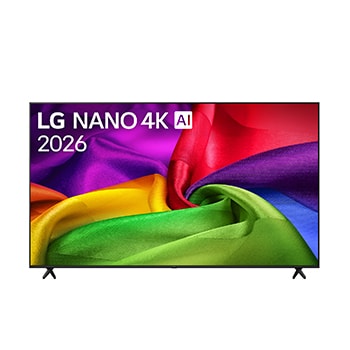 Hình ảnh mặt trước của TV LG NANO 4K AI NU80 2026 75 inch 75NU805BPSB