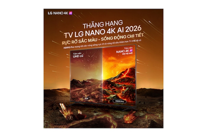 TV LG NANO 4K AI NU85 2026 43 inch