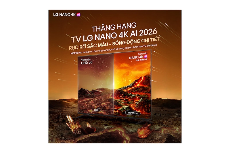 TV LG NANO 4K AI NU85 2026 43 inch