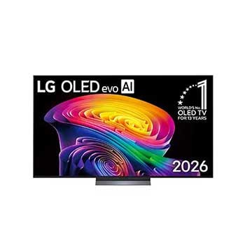 Hình ảnh mặt trước của TV 4K LG OLED evo AI C6 2026 65 inch OLED65C6PSA