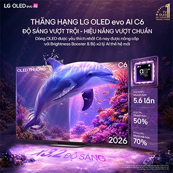 TV 4K LG OLED evo AI C6 2026 83 inch