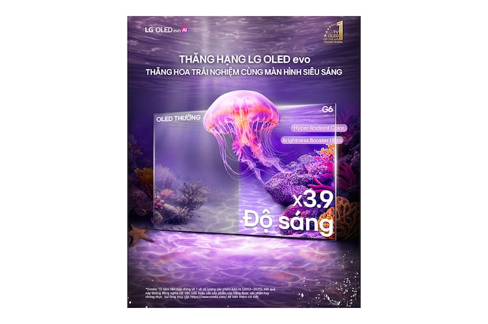 TV 4K LG OLED evo AI G6 2026 65 inch