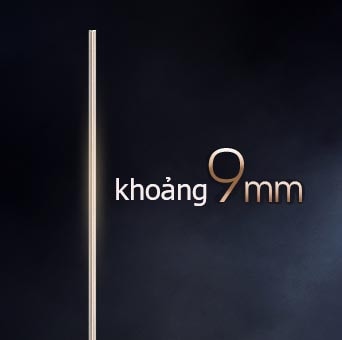 LG OLED evo AI W6 với thiết kế dán tường siêu mỏng 9mm nổi bật trên nền tối, với độ mỏng cực hạn và khả năng hòa quyện hoàn hảo vào không gian.