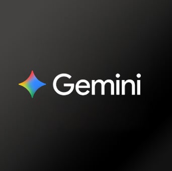 LG NANO 4K UHD AI NU85 with Award-winning Multi AI webOS is presented on a dark background featuring Microsoft Copilot and Google Gemini logos, indicating support for AI-related services accessible through the TV interface.