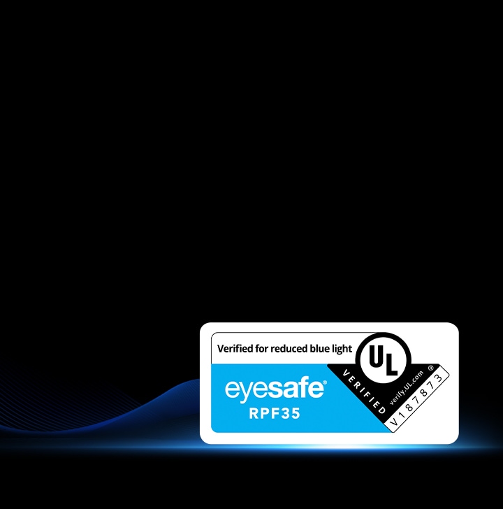 LG QNED evo TVs feature the Eyesafe RPF 35 certification as verified by UL, indicating verified for reduced blue light performance.