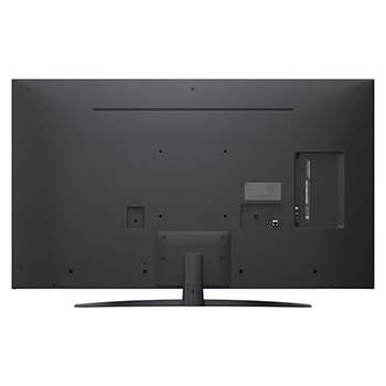 Linke Seitenansicht des LG NanoCell NANO80 TV.