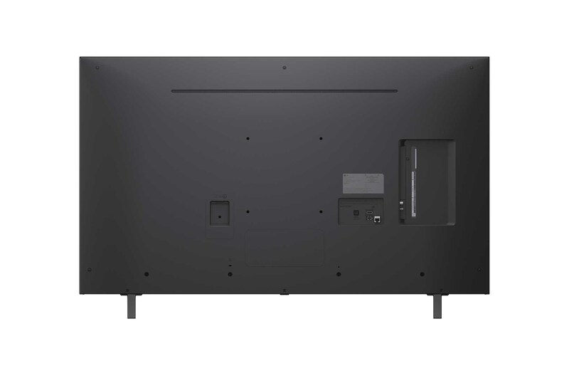 Rückansicht des LG NanoCell NANO80 TV