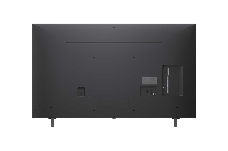 Rückansicht des LG NanoCell NANO80 TV