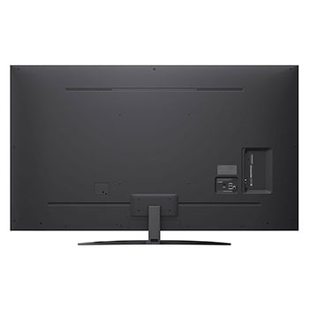 Linke Seitenansicht des LG NanoCell NANO80 TV.