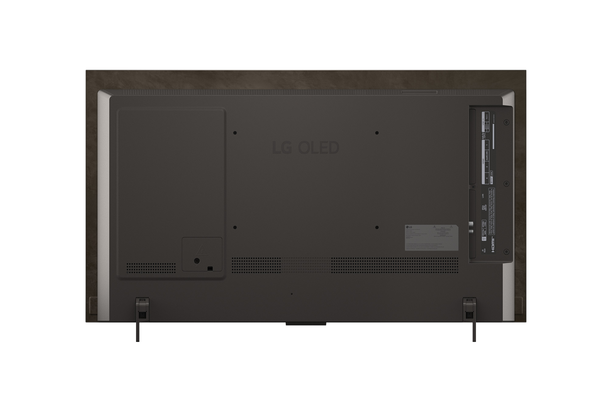 Rückansicht des LG OLED evo AI C5 4K Smart TV.