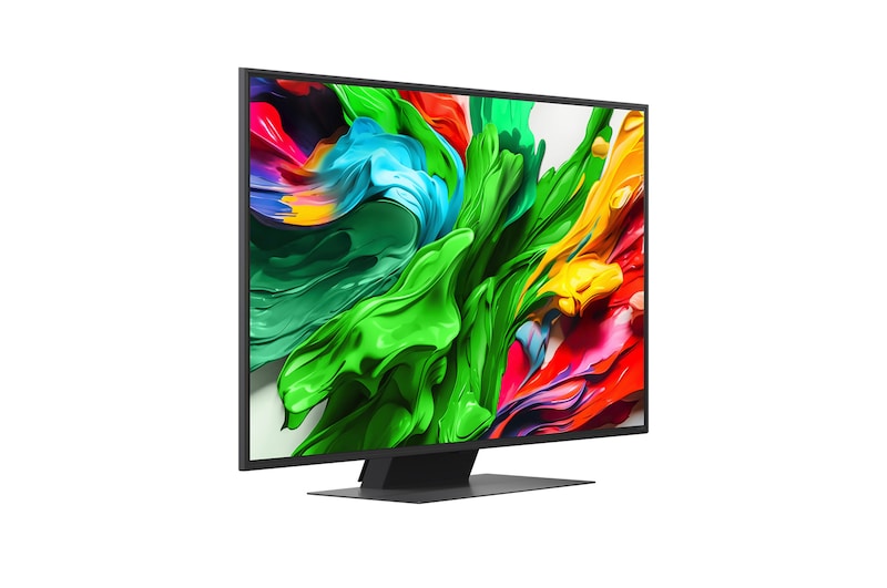 Rear view of LG QNED evo QNED85 TV