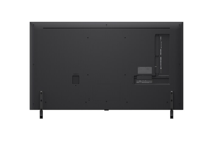 Rückansicht des LG QNED evo TV