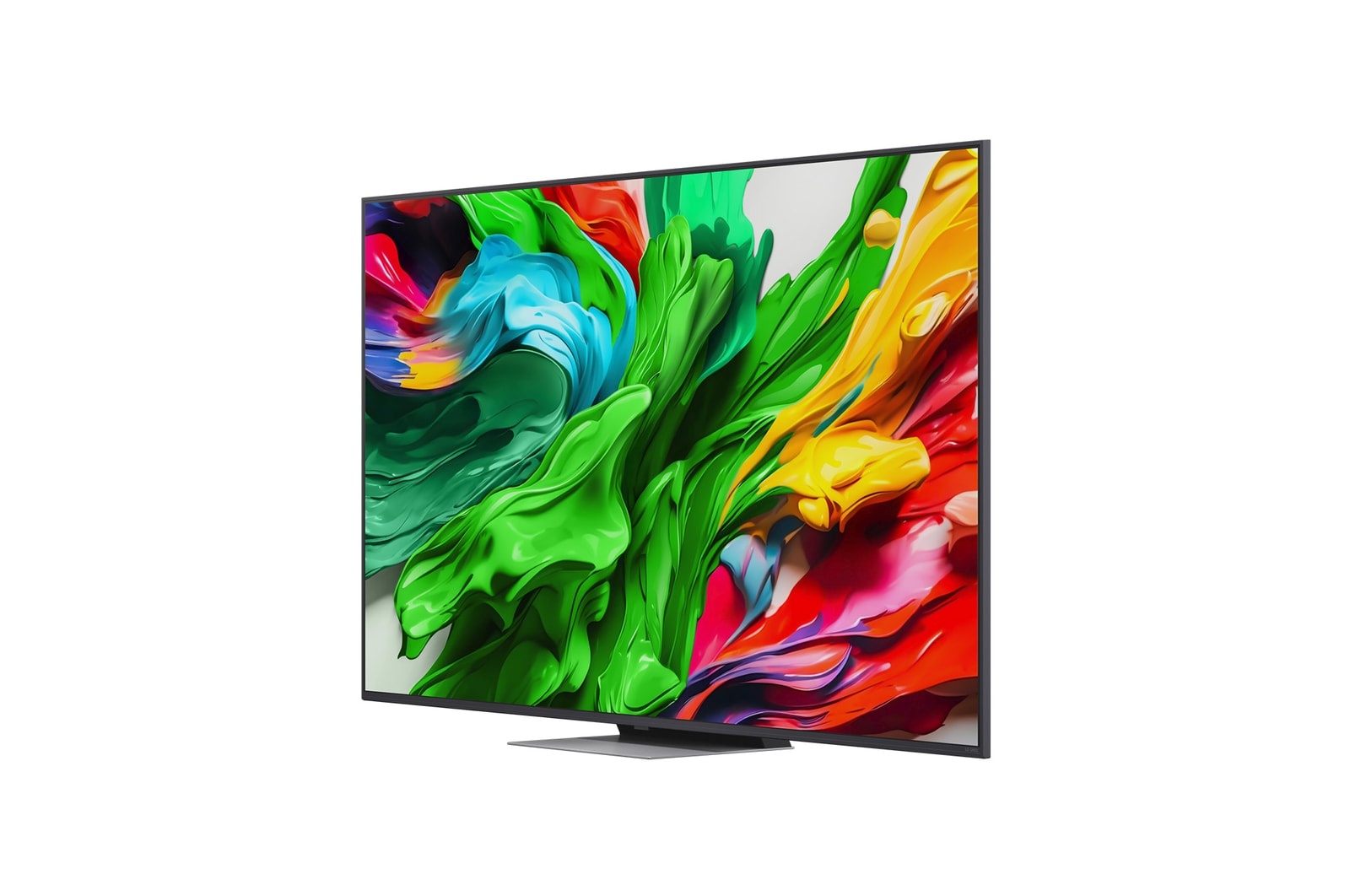 Der alpha 8 KI-Prozessor Gen2 leuchtet orange und rosa, während bunte Lichtblitze schießen ihm herausschießen. In der Überschrift geht es darum, wie der Prozessor 4K-Qualität, atemberaubende Farben und Helligkeit liefert. Der Bildtext lautet: ca. 1,7-mal NPU-größere KI-Neuralverarbeitung und 1,4-mal schnellere CPU-Ausführung.