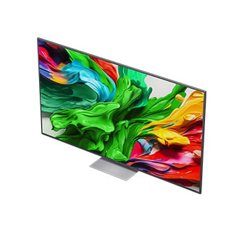Farbspritzer schießen in verschiedenen Farben vom Boden nach oben. Intertrek-Zertifizierung für 100 % Farbvolumen nach DCI-P3. Der Titel bezieht sich auf die neue und einzigartige Technologie von LG für einen großen Farbraum, mit der du lebendige Farben auf deinem Bildschirm sehen kannst.
