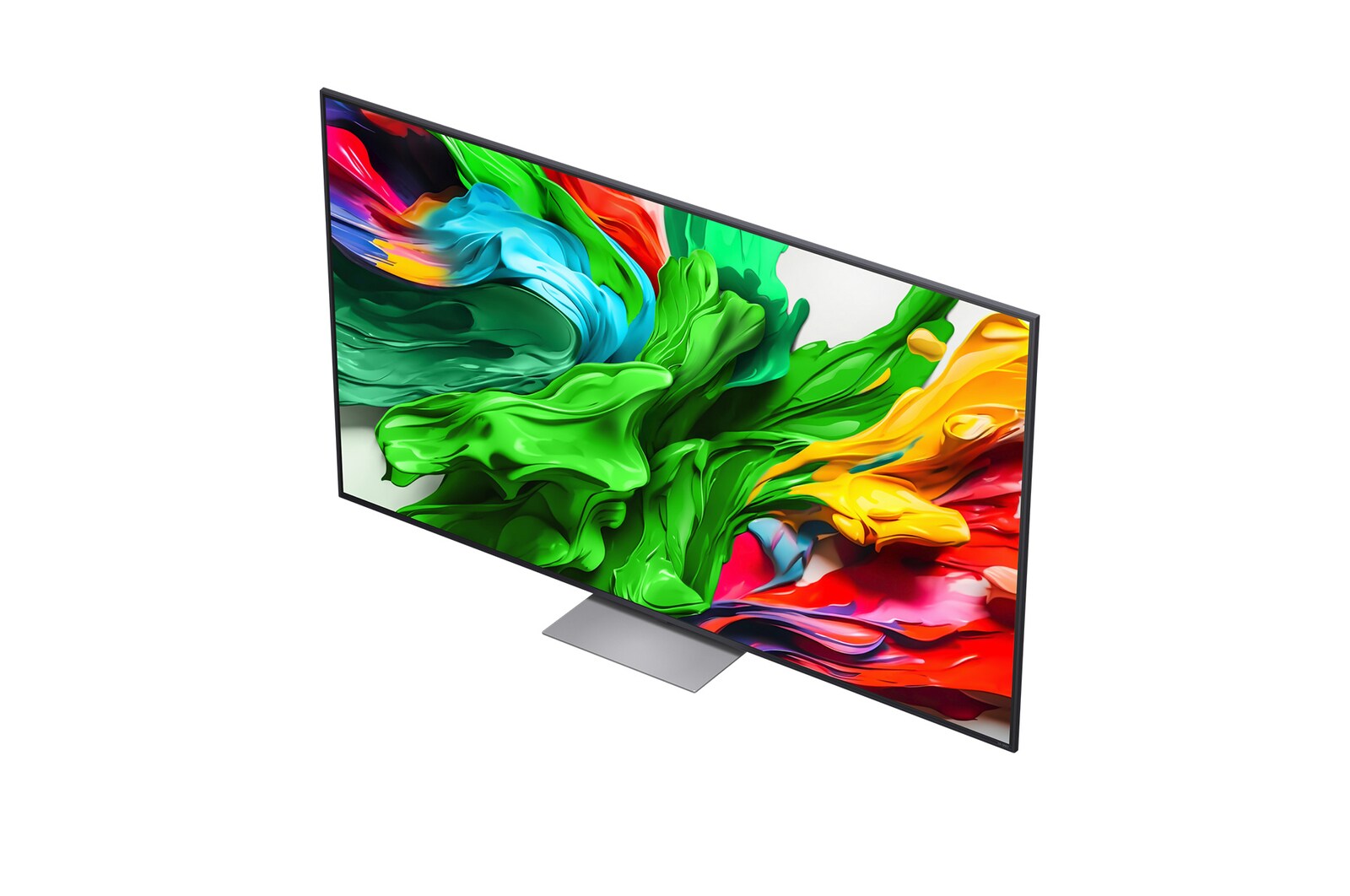 The alpha 8 AI Processor Gen2 lights up orange and pink, and colorful bolts of light shoot out from it. The title talks about how the processor delivers 4K quality, stunning color and brightness. Image text reads approximately 1.7 times NPU greater Al Neural Processing and 1.4 times CPU Faster Operation.
