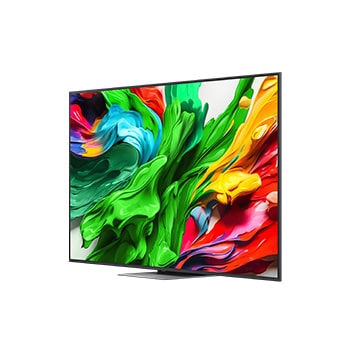 Left-facing side view of LG QNED evo QNED85 TV 