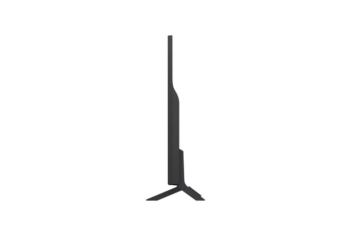 Linke Seitenansicht des LG QNED82 TV