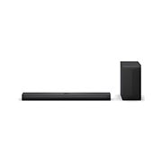 Frontansicht der LG Soundbar DS70TY und des Subwoofers