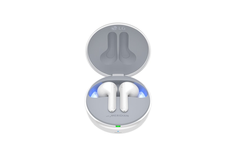 LG TONE Free FN7 | weiß | Wireless Earbuds mit MERIDIAN-Sound und ANC | LG HBS-FN7, HBS-FN7 White