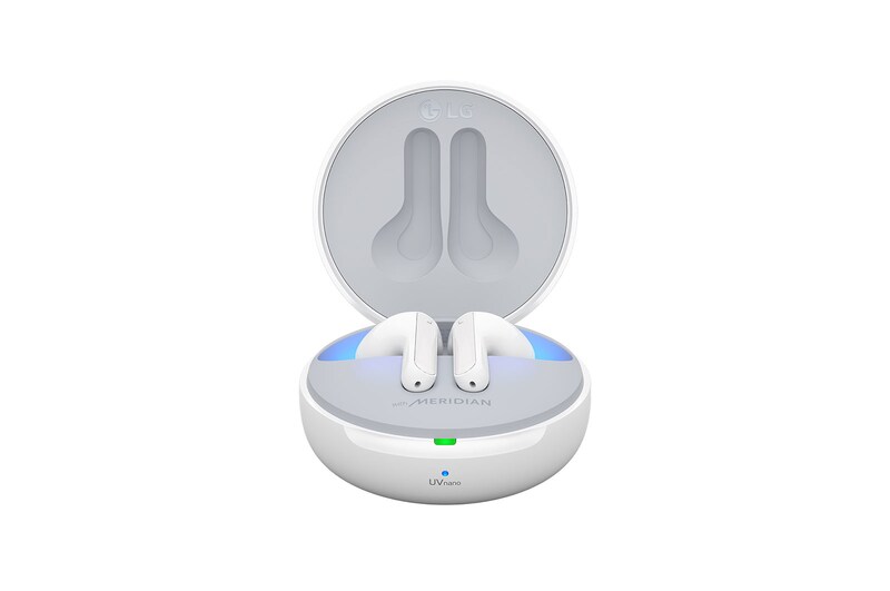 LG TONE Free FN7 | weiß | Wireless Earbuds mit MERIDIAN-Sound und ANC | LG HBS-FN7, HBS-FN7 White