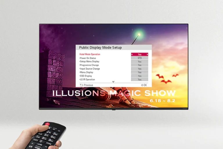 Hotelmodus (öffentlicher Anzeigemodus)