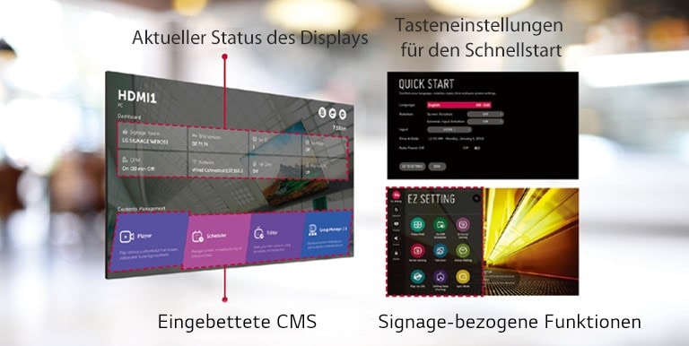 Über die intuitive Benutzeroberfläche können mehrere Aufgaben gleichzeitig ausgeführt werden.