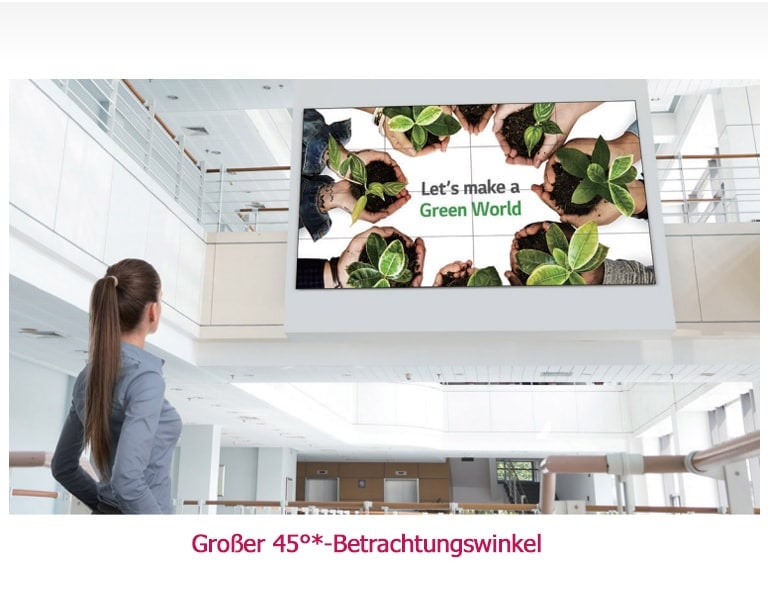 Vertikal größerer Betrachtungswinkel